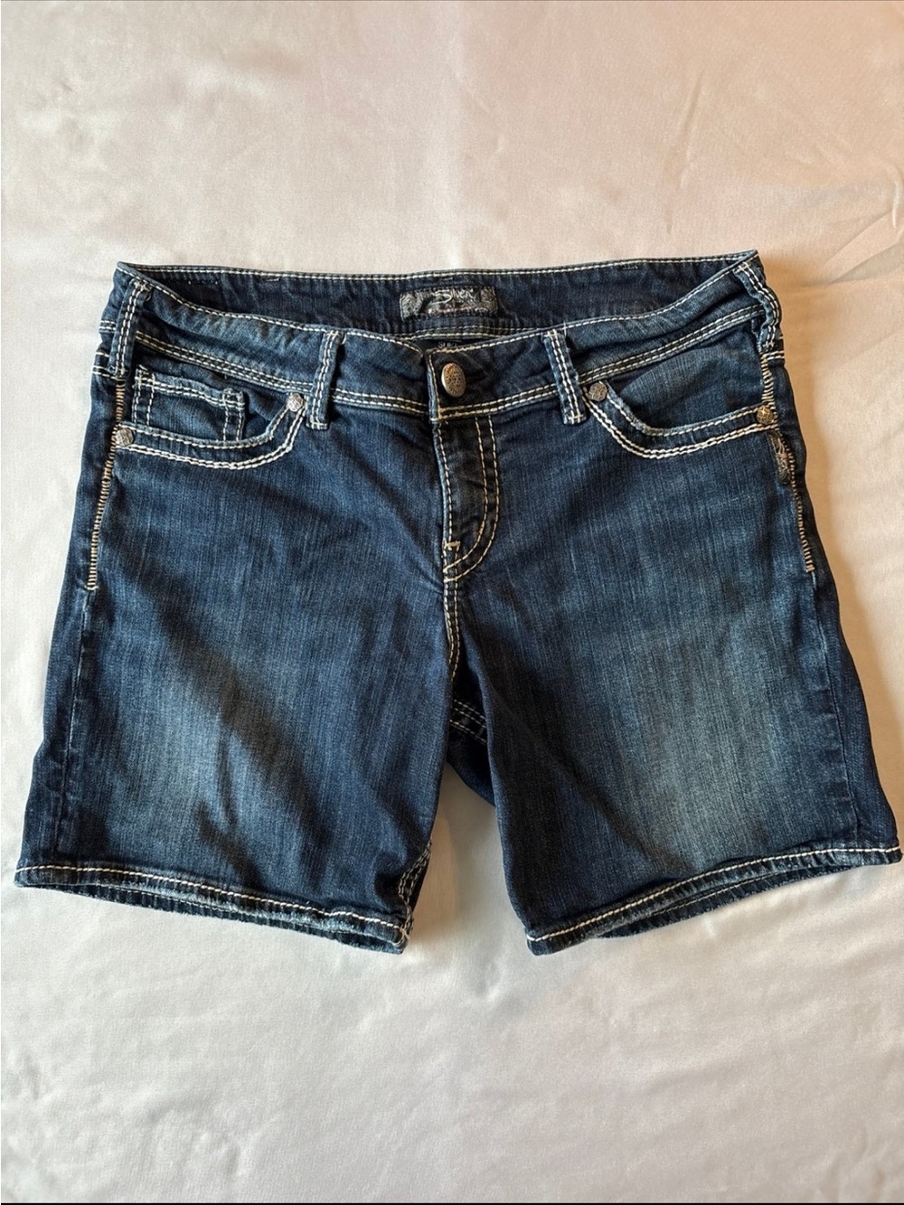 Silver Jeans Faded Blue Denim Women's Shorts